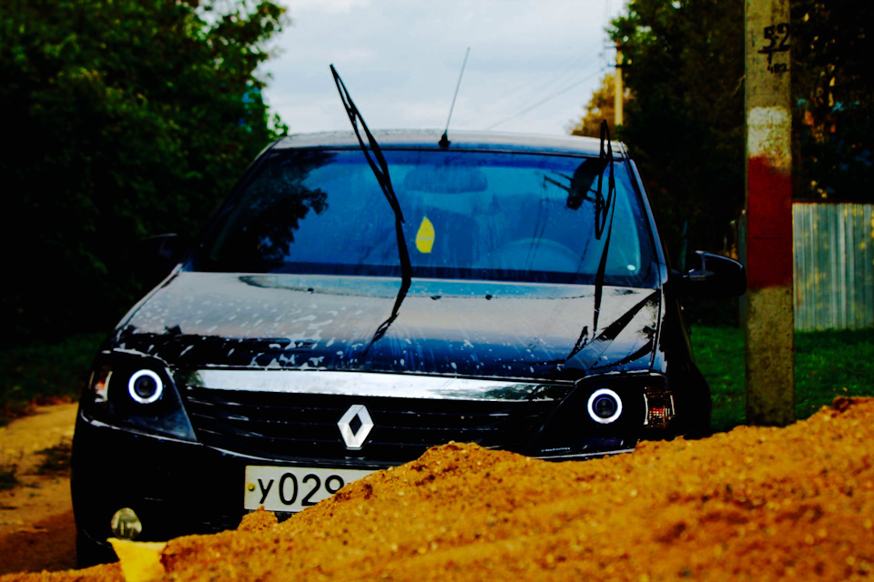 #17. Фото с новыми фарами — Renault Logan (1G), 1,6 л, 2011 года ...