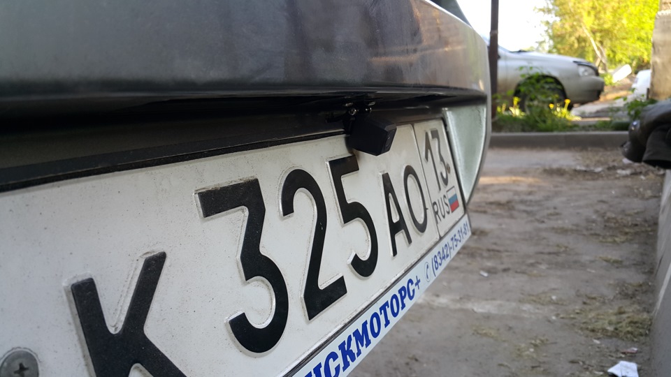Камера заднего вида — Lada Гранта (1G), 1,6 л, 2012 года | аксессуары ...