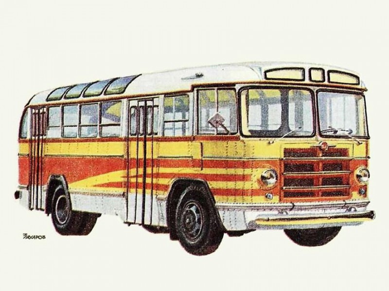 Как нарисовать автобус икарус