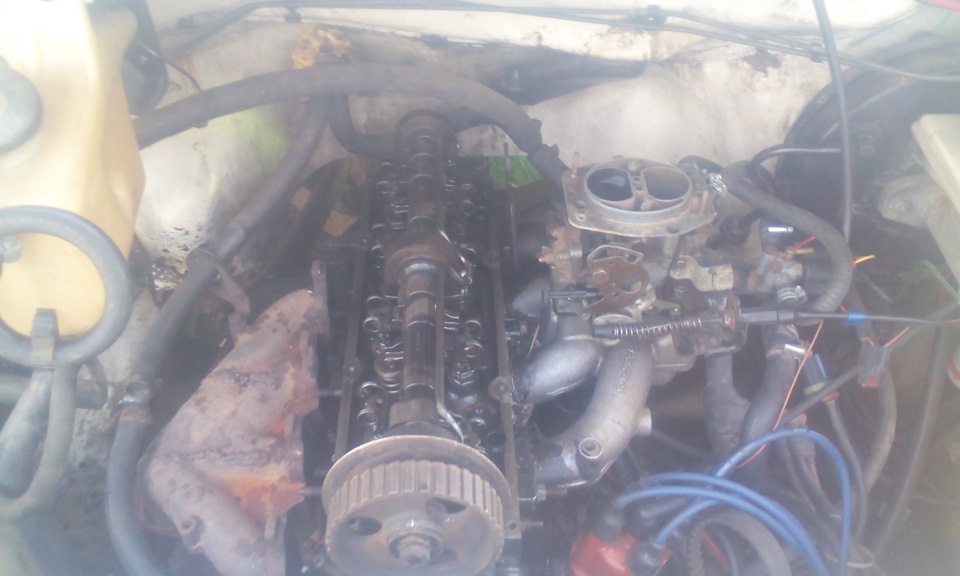 замена прокладки блока цилидров — Ford Transit (4G), 2 л, 1991 года ...