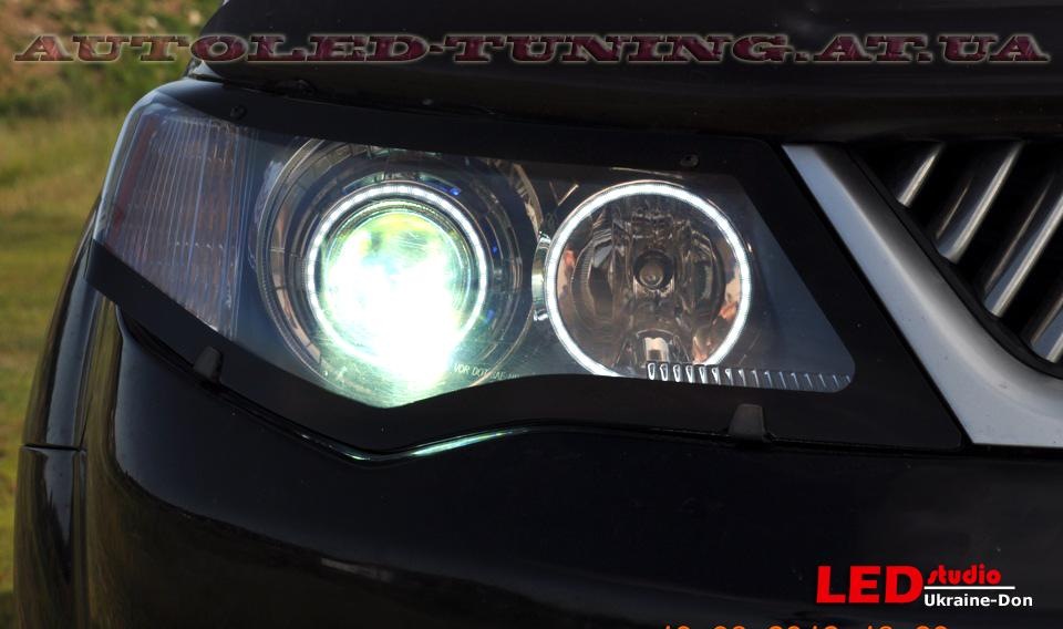 Mitsubishi Outlander XL светодиодные ангельские глаза, подсветка линз ...