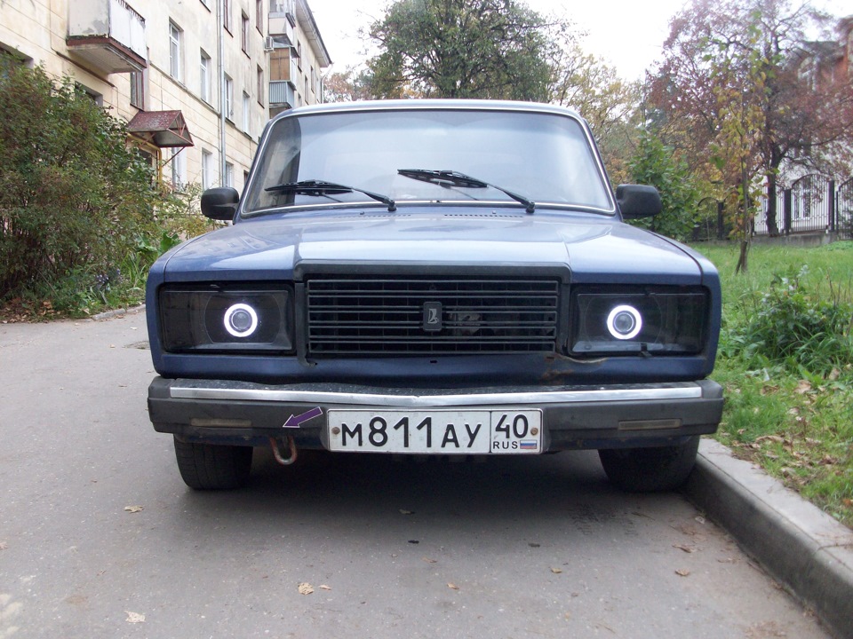 Гладкие стекла передних фар Часть2 — Lada 21074, 1,6 л, 2008 года ...