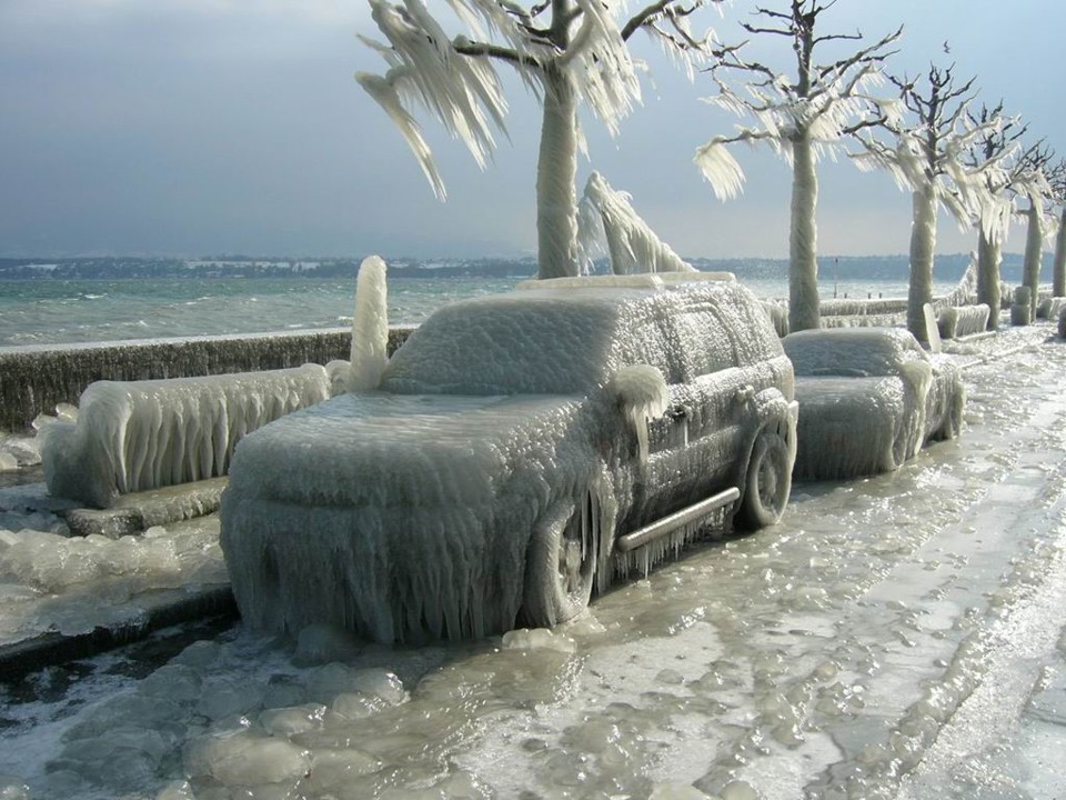 Аварии автомобилей в сильный Мороз