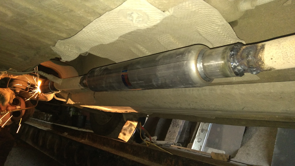 Седня наконец-то переварили резонатор — Renault Logan (1G), 1,6 л, 2008 ...