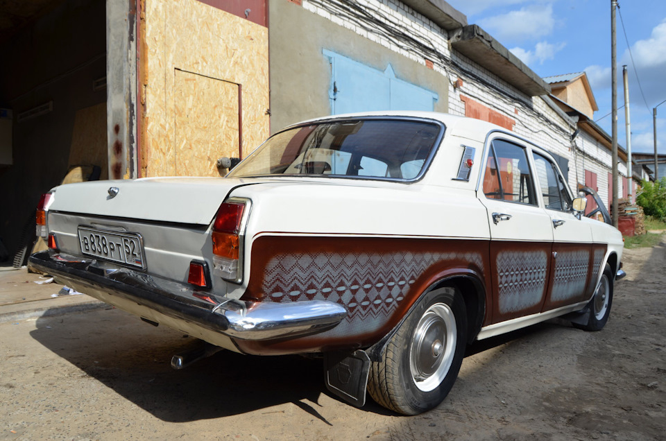 Покраска, снятие молдингов. — ГАЗ 24, 2,4 л, 1977 года | тюнинг | DRIVE2