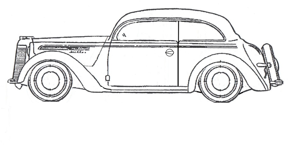 Москвич 400 рисунок