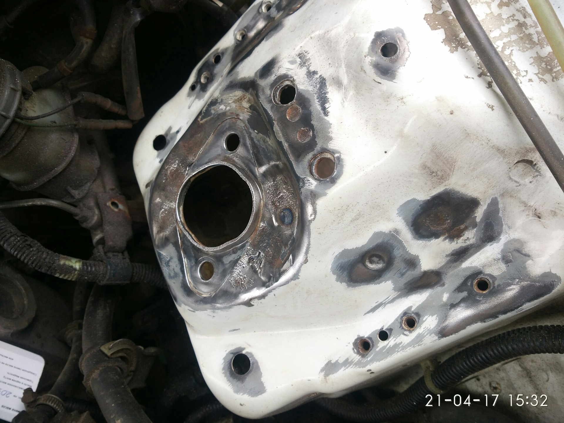 Замена передних стоек+покраска — Honda Civic Hatchback (6G), 1,5 л ...