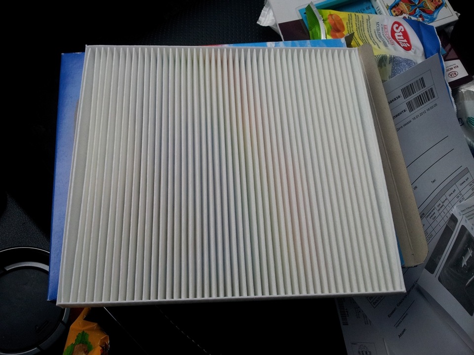 Замена воздушного и салонного фильтра. — KIA Cerato (2G), 1,6 л, 2010 ...