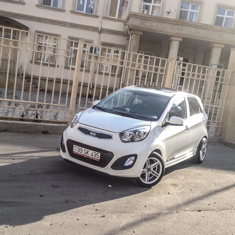 Купил новые диски) — KIA Picanto (2G), 1,2 л, 2012 года | колёсные диски |  DRIVE2