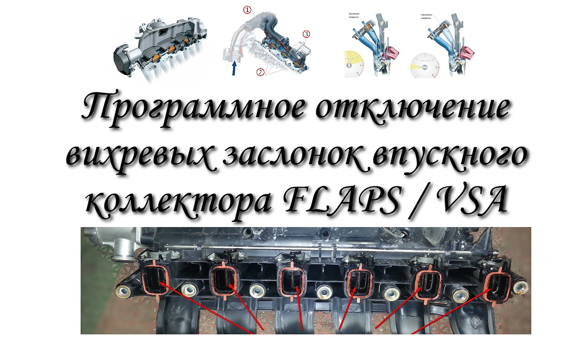 Как работают вихревые заслонки впускного коллектора мерседес