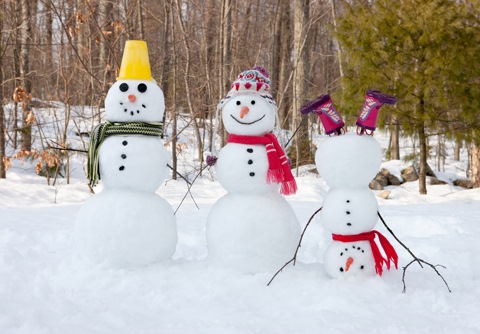 Снеговик из шаров / Snowman of balloons.