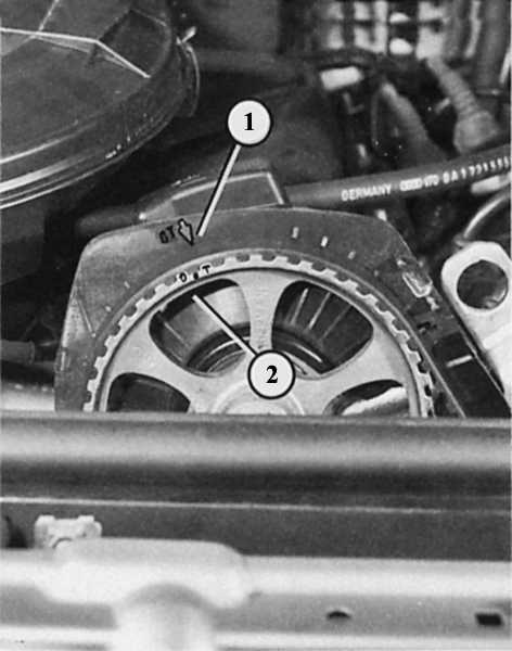Метка на маховике Ауди 100 2 0