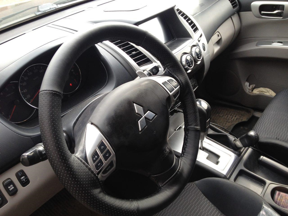 Как установить оплетку руля под перетяжку для Mitsubishi Pajero Sport ...