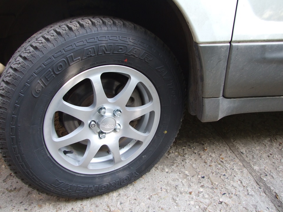 Колеса летние АТ — Subaru Forester (SG), 2 л, 2004 года | шины | DRIVE2
