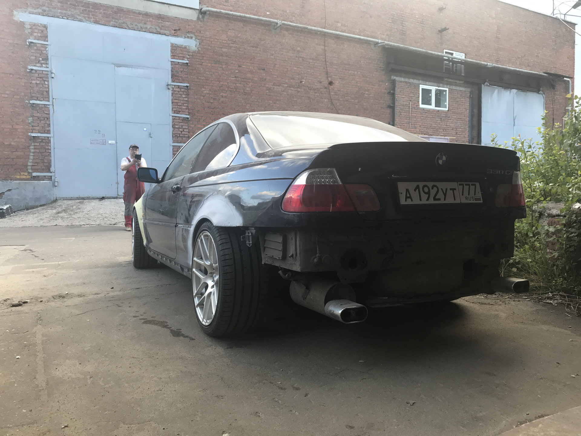 Расширение задних арок bmw e46