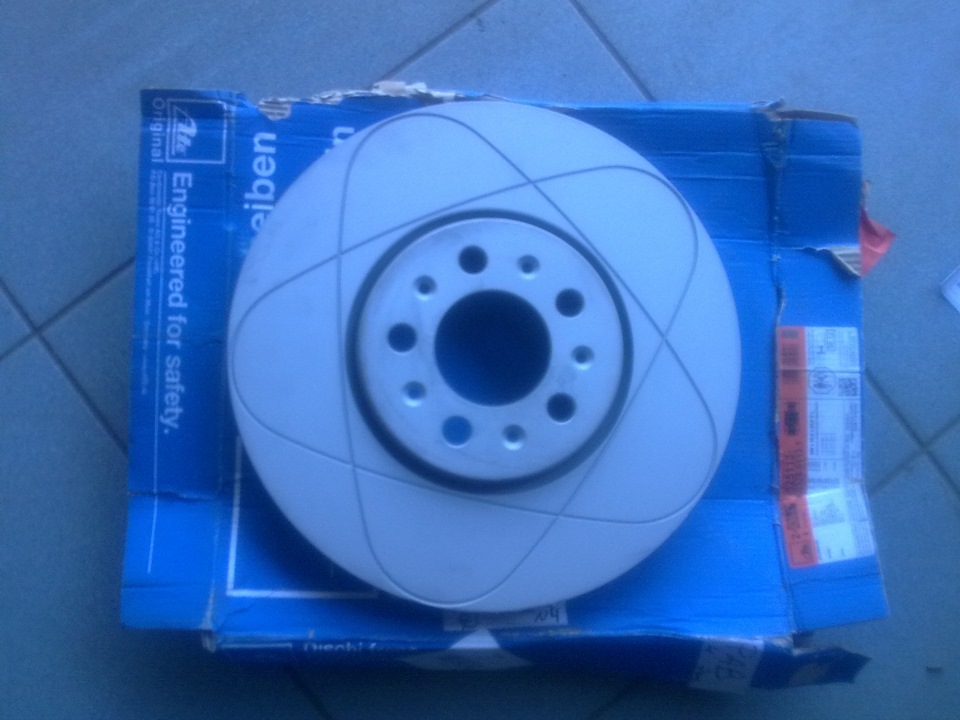 Диски и колодки ATE POWER — Volkswagen Jetta IV, 1,8 л, 2003 года ...