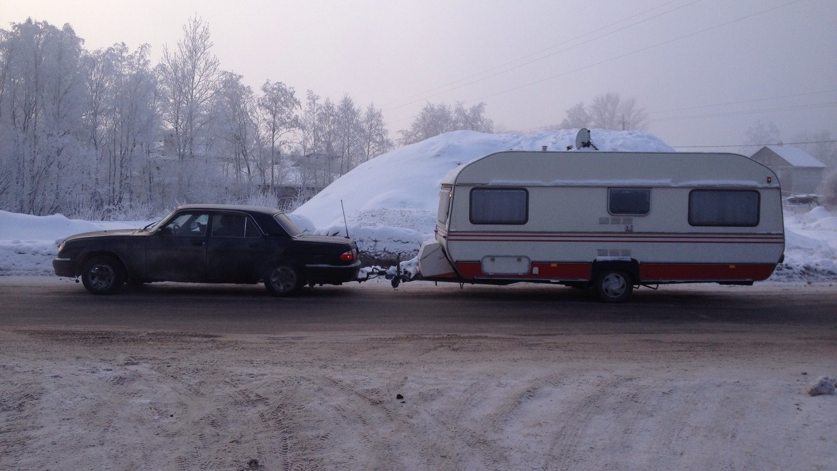 ГАЗ 2402 С прицепом