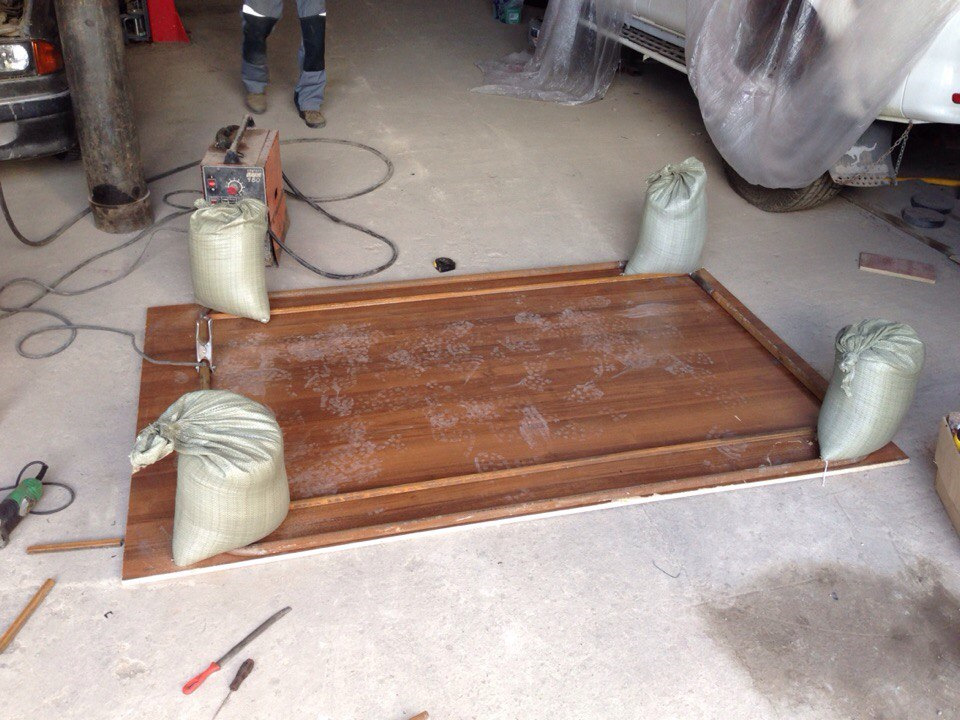 площадка-багажник на крышу — Hyundai Galloper, 2,5 л, 1998 года ...