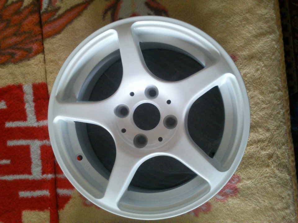 Новые литые диски, покраска суппортов и барабанов — Mazda Demio (1G), 1 ...