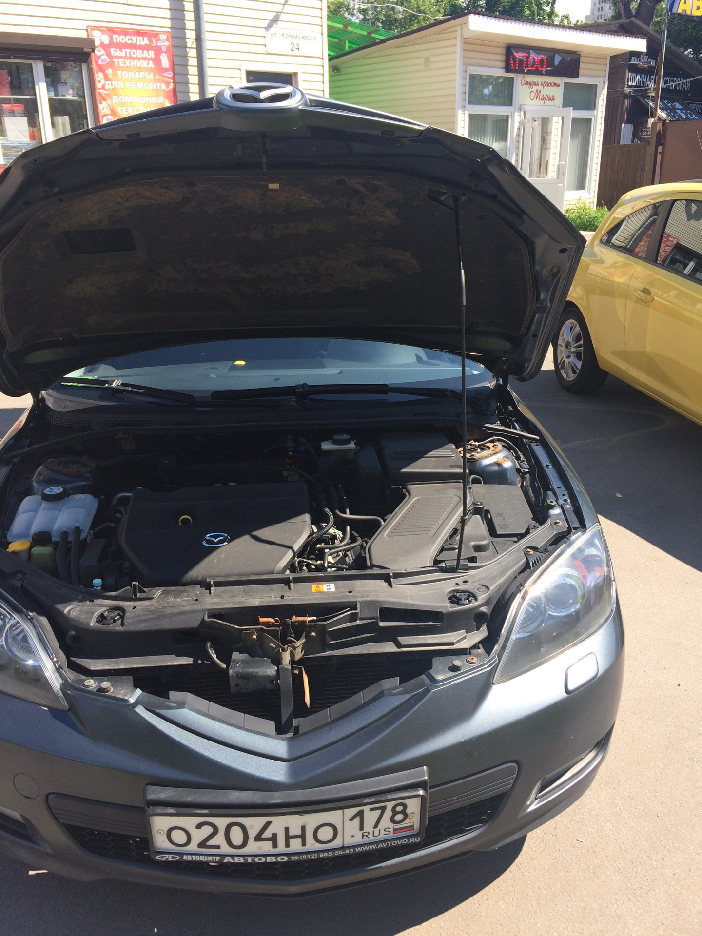Как снять капот мазда 3 бк Установка газового амортизатора капота - Mazda 3 (1G) BK, 2 л, 2008 года аксессу