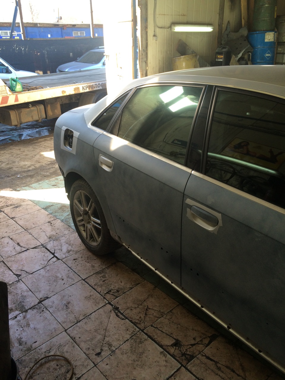Решился покрасить автомобиль полностью! — Audi A4 (B7), 1,8 л, 2006 ...