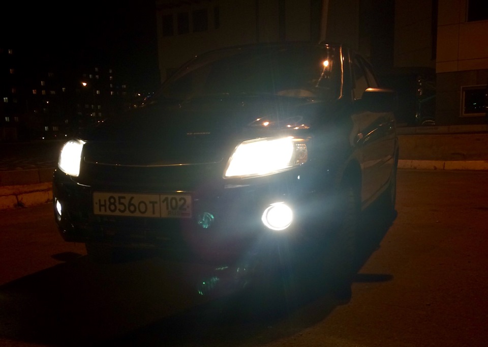 Установка сигнализации и противотуманок! — Lada Гранта, 1,6 л, 2012 ...