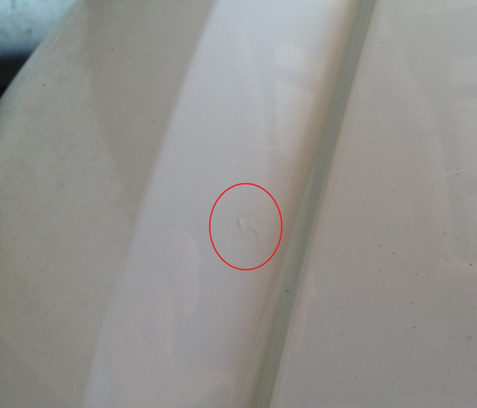 Устранение сколов набором LST 0U2 B9A (белый цвет) — Volkswagen Passat ...