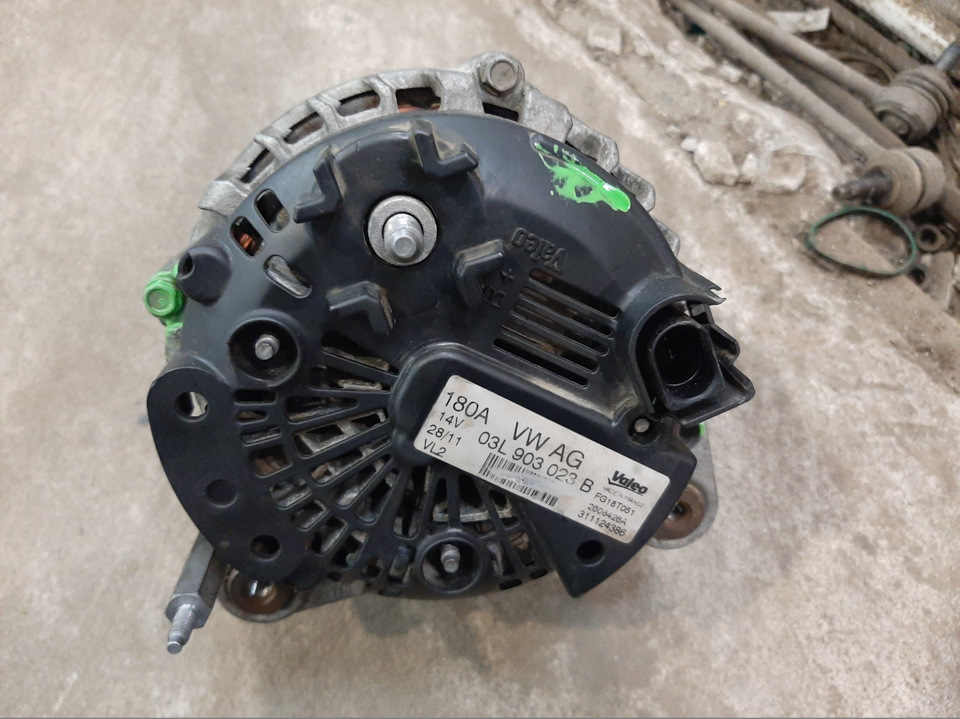 Генератор 180А наконец то установлен. — Skoda Octavia Combi A5 Mk2, 1,9 ...