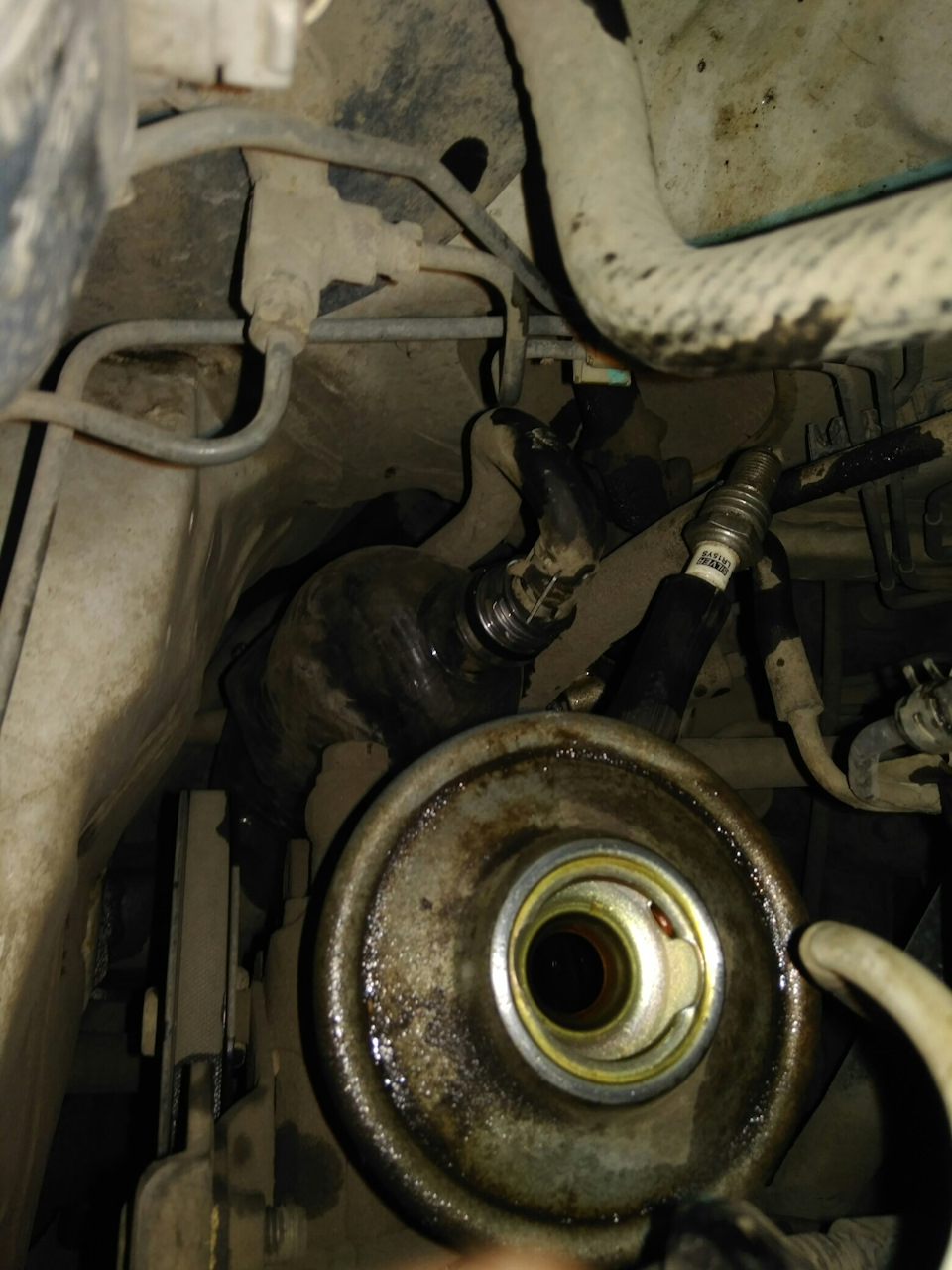 Замена масла в ГУРе — Toyota Corona Premio (T210), 1,8 л, 1999 года ...