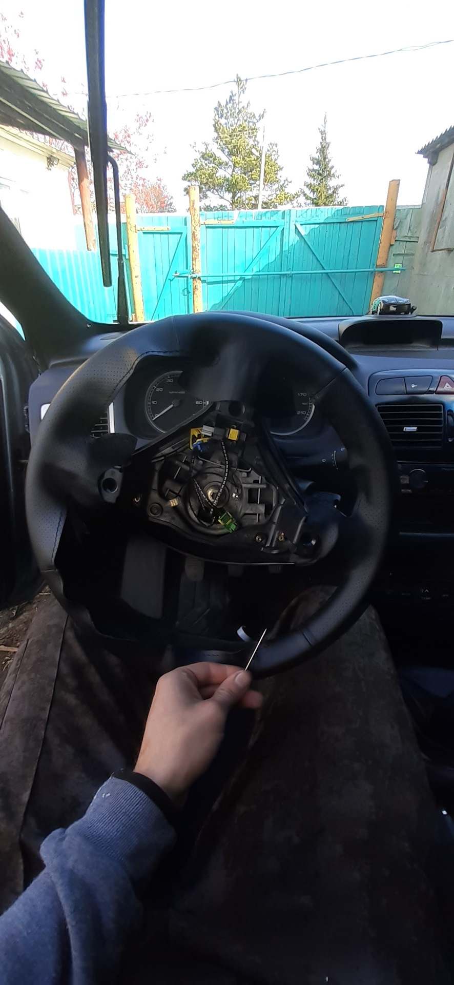 Опять обнова руля — Peugeot 307, 2 л, 2004 года | аксессуары | DRIVE2