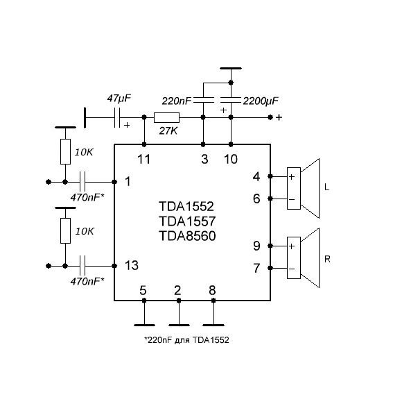 Tfa9843j схема усилителя