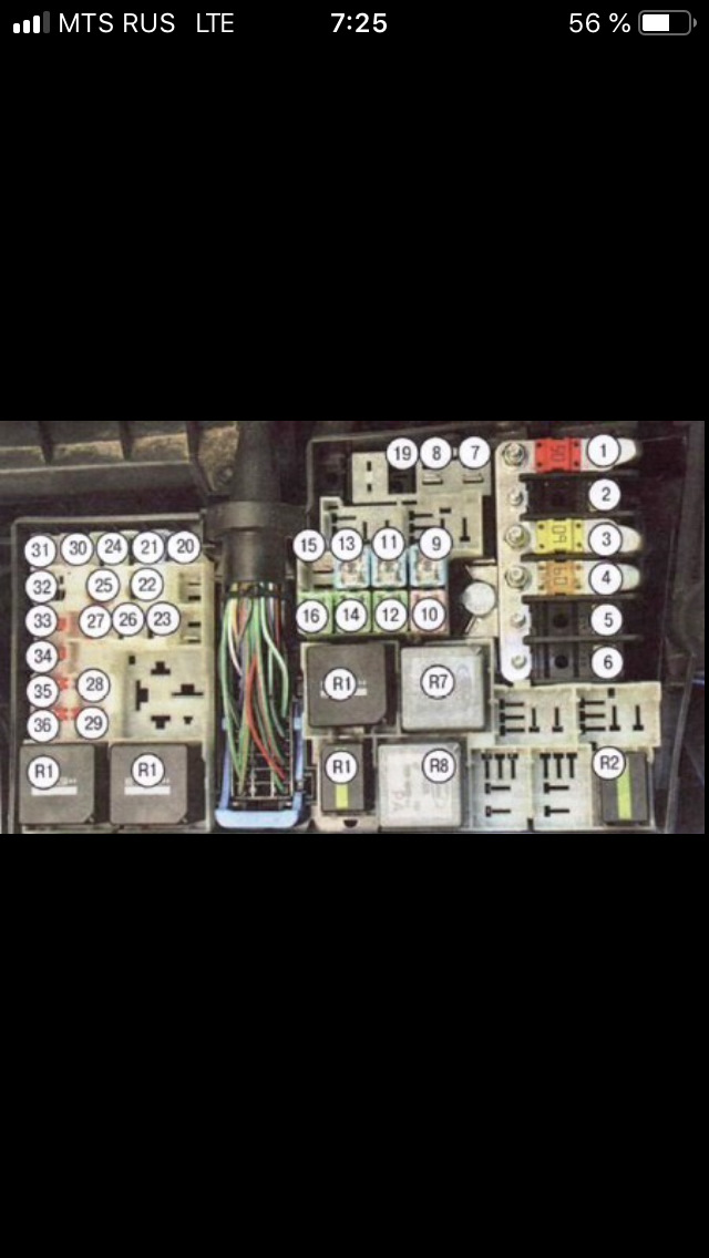 Предохранители на форд фокус 2 2007 года схема
