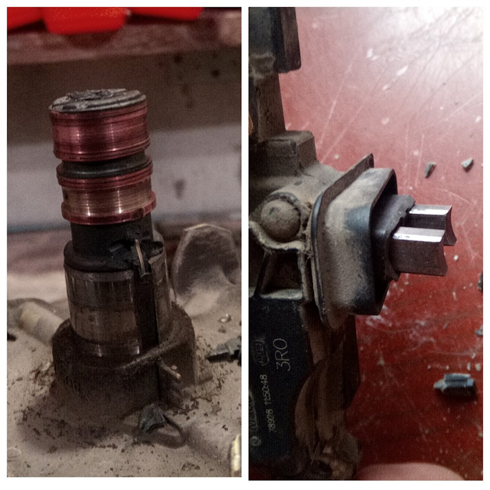 Кольцам как и щеткам тоже требуется замена — Opel Astra H