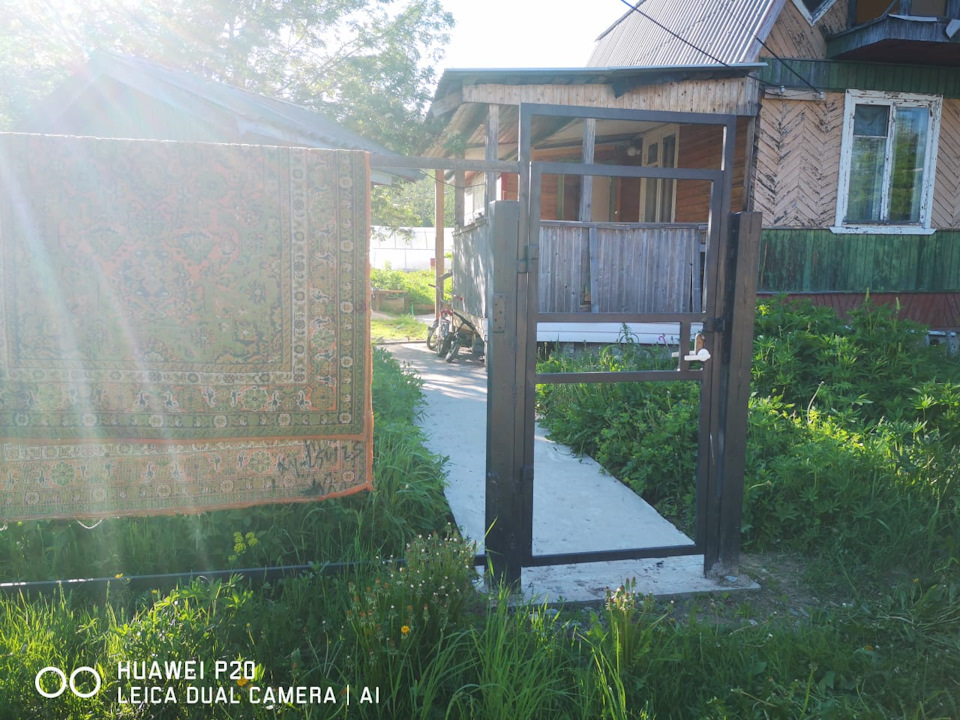 Ворота с калиткой на дачу. — DRIVE2