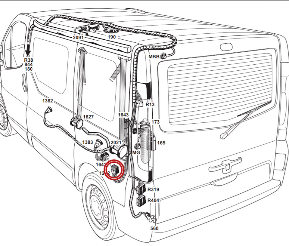 Восстановление работы парктроника - Opel Vivaro (1G), 2 л, 2014 года электроника