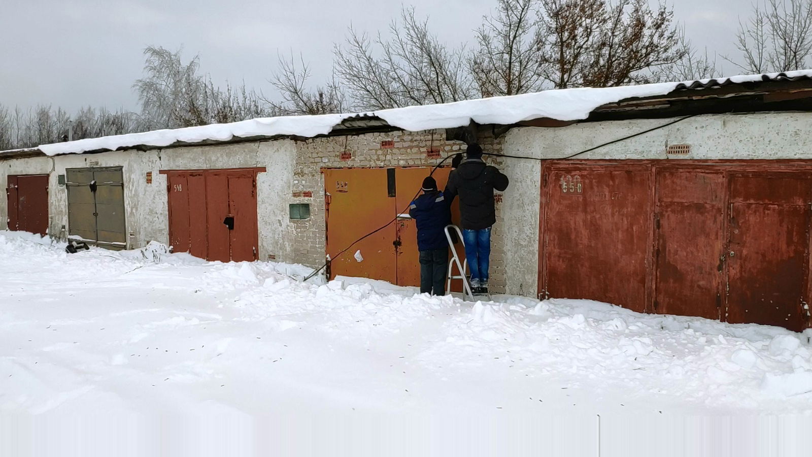 Жить в гараже зимой