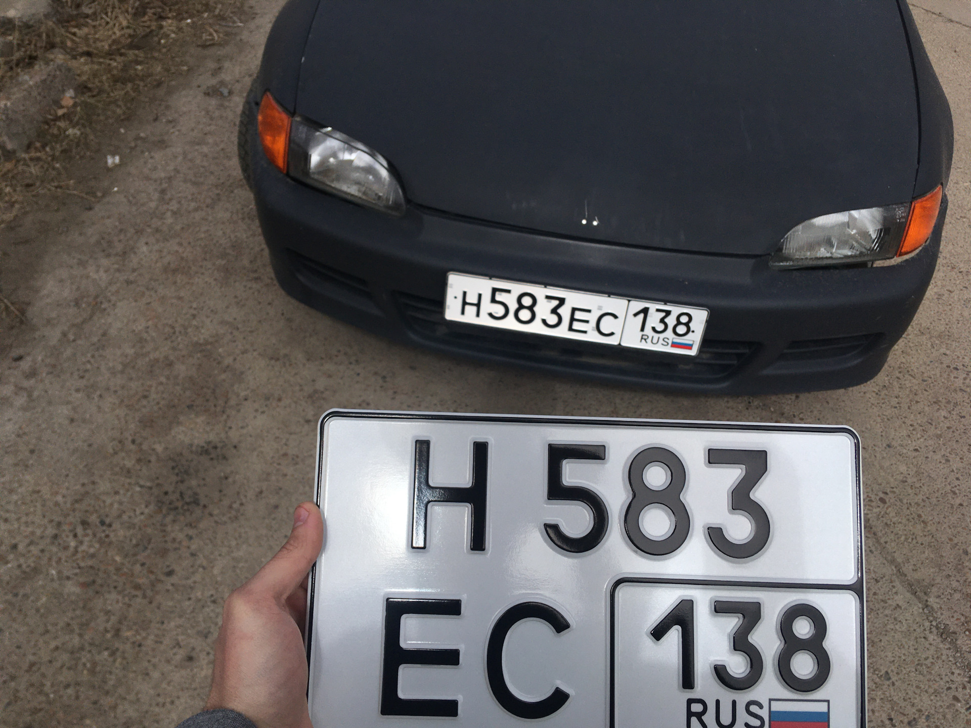 Постановка на учёт (дублирующая табличка) — Honda Civic Hatchback (5G ...