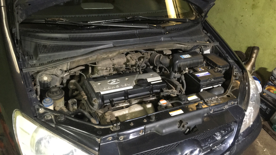 Ремонт стартера и замена салонного фильтра. — Hyundai Getz, 1,6 л, 2007 ...