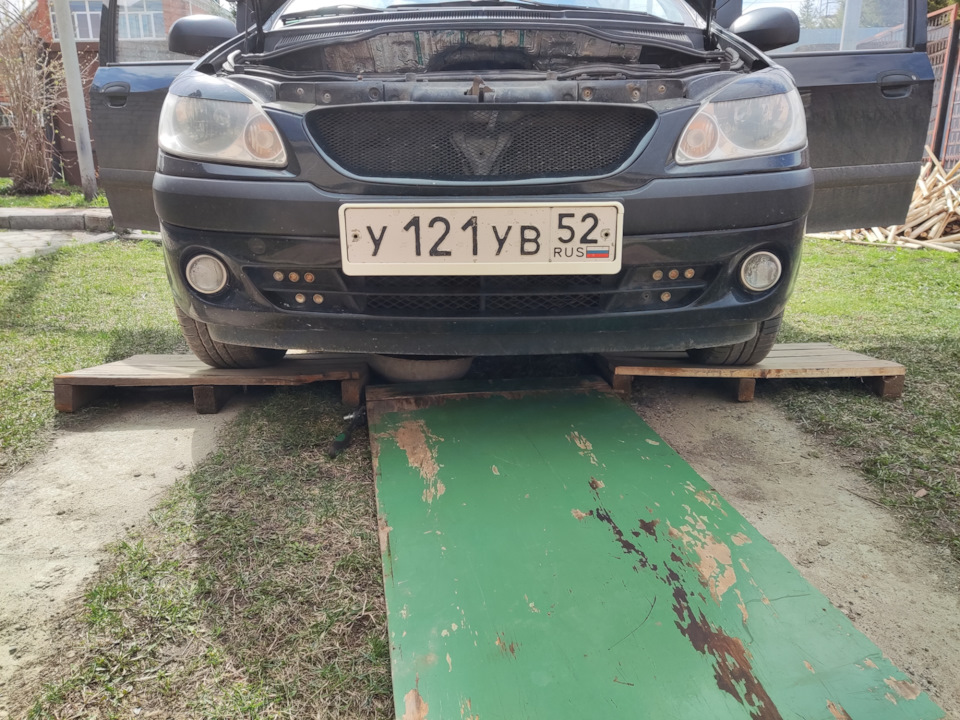 Небольшое ТО. — Hyundai Getz, 1,4 л, 2008 года | плановое ТО | DRIVE2