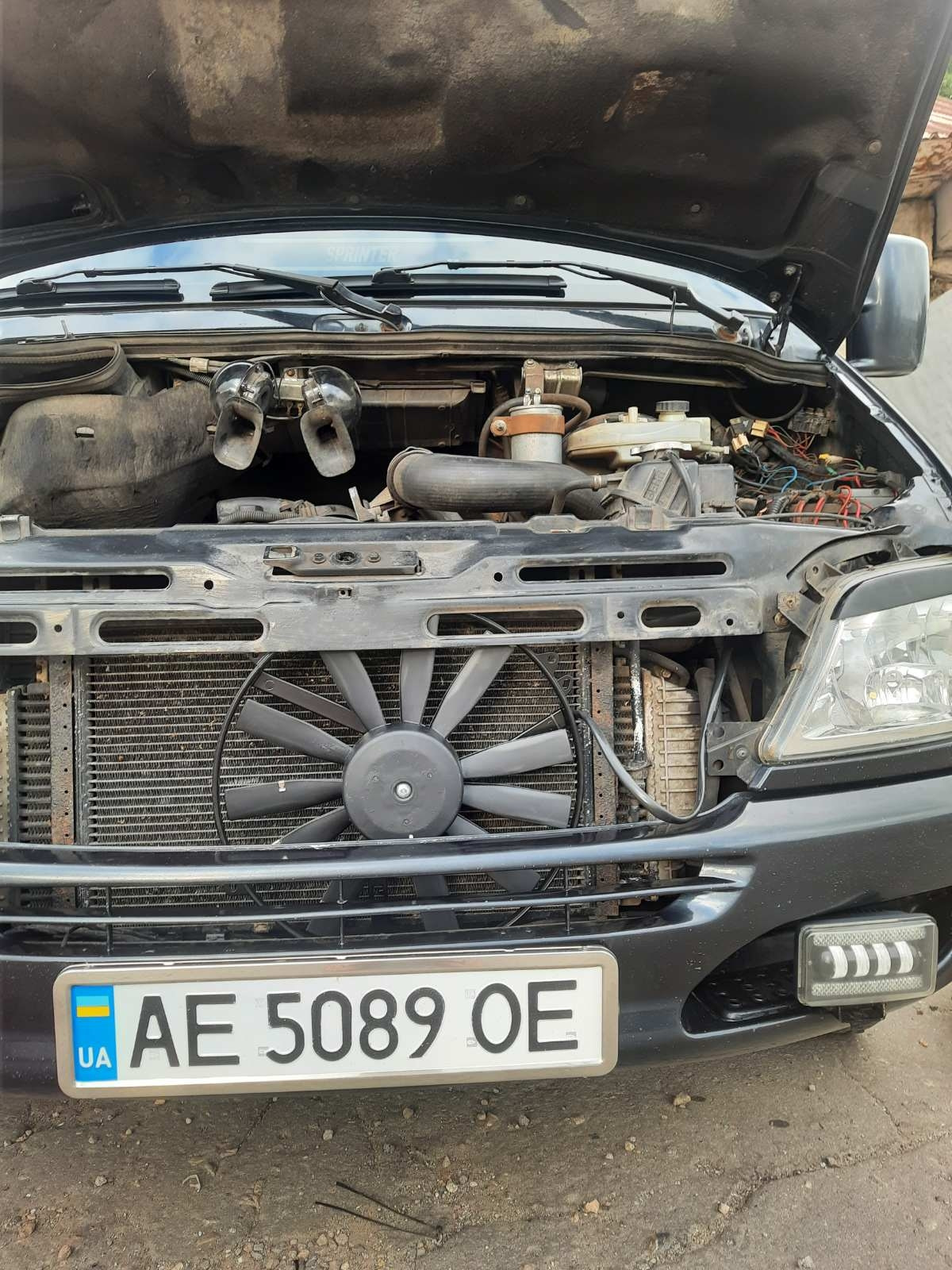 В салоне +47. Ремонт кондеров. — Mercedes-Benz Sprinter (1G), 2,7 л ...