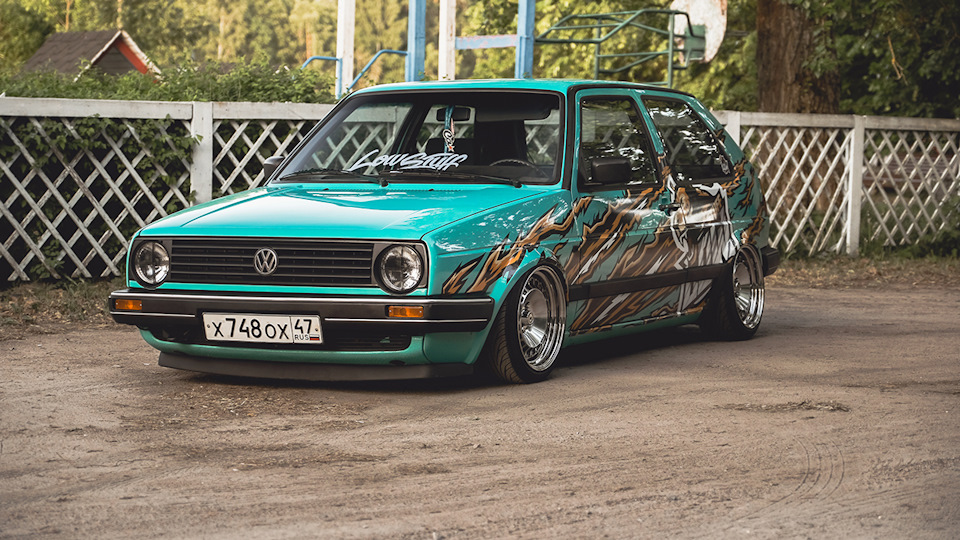 Занижение volkswagen golf 2