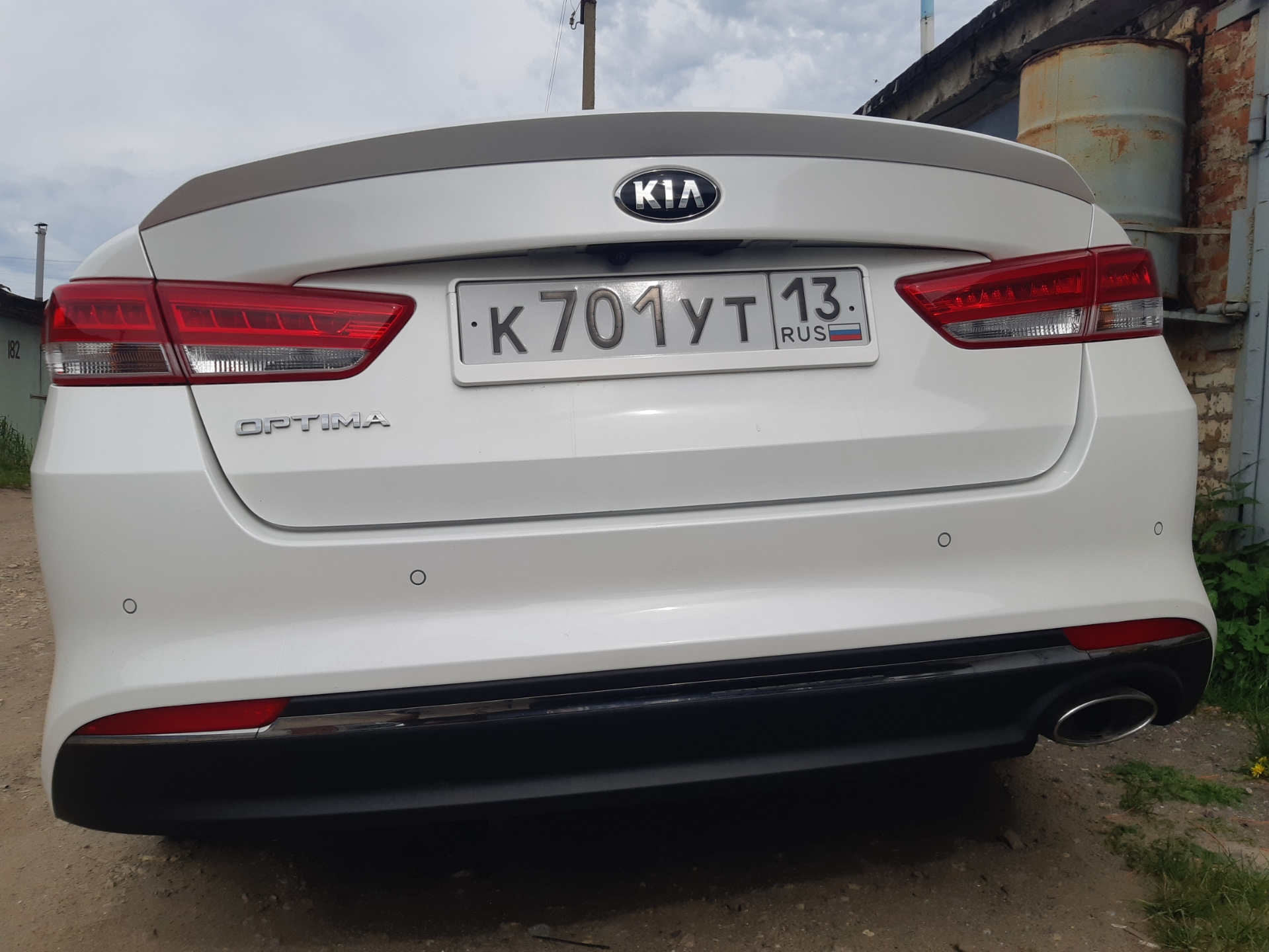 Kia Optima 4 спойлер