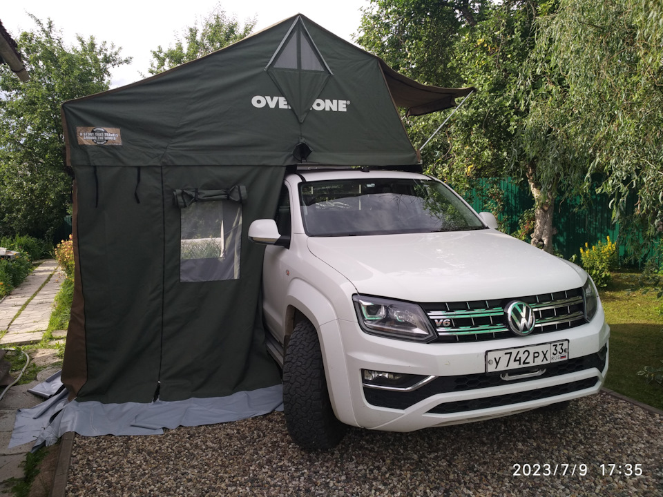 Авто-палатка на крышу машины — Volkswagen Amarok, 3 л, 2019 года ...