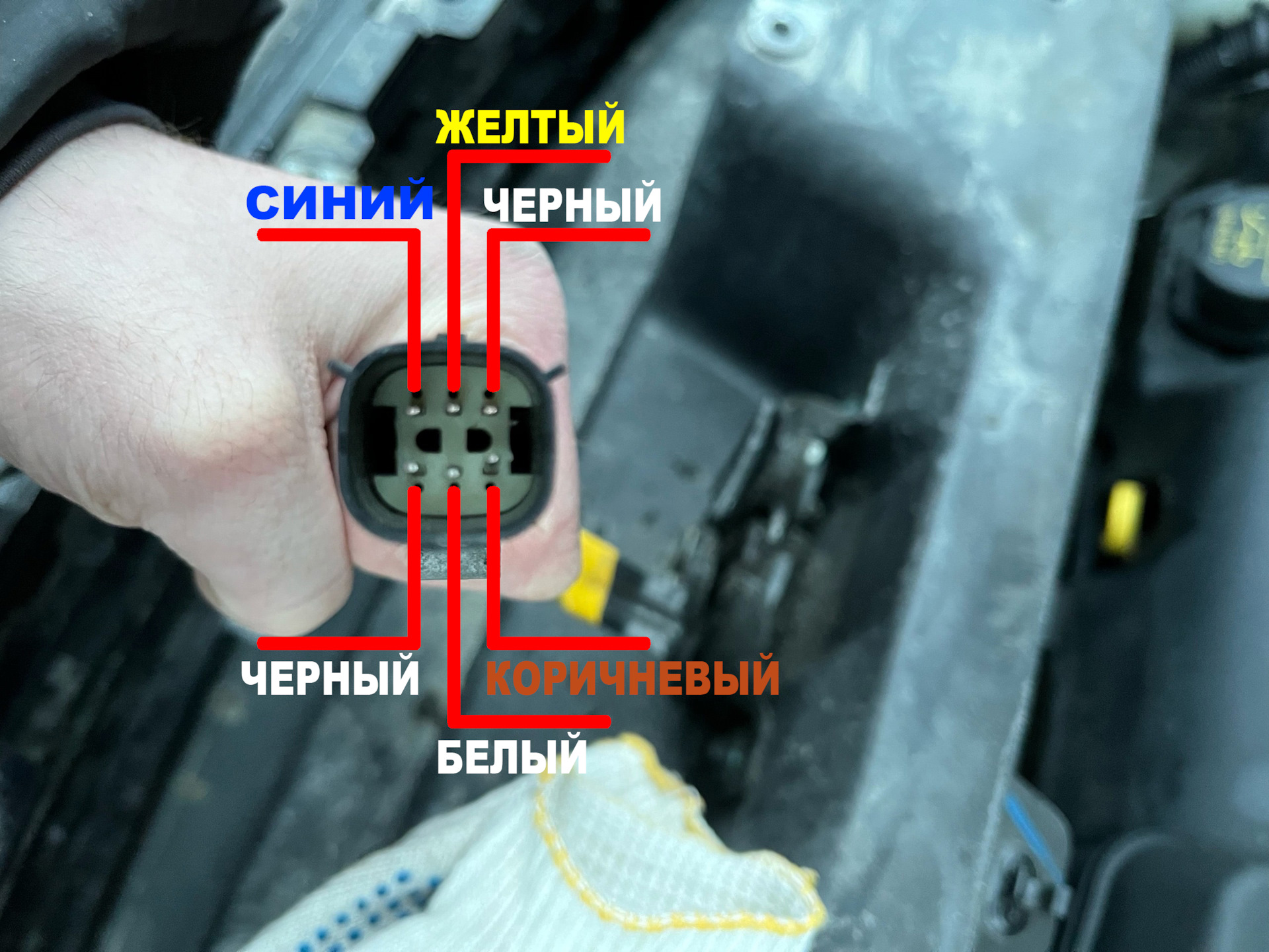 Распиновать разъем ваг