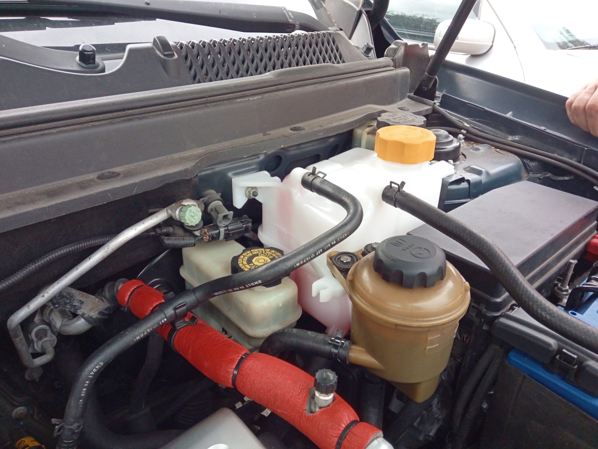 Расширительный бачок — Chevrolet Captiva (1G), 2,4 л, 2008 года ...