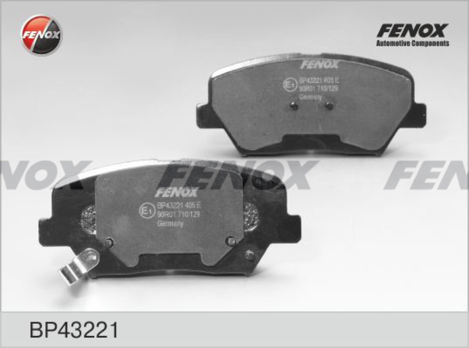 BP43221 Колодки тормозные дисковые FENOX | Запчасти на DRIVE2