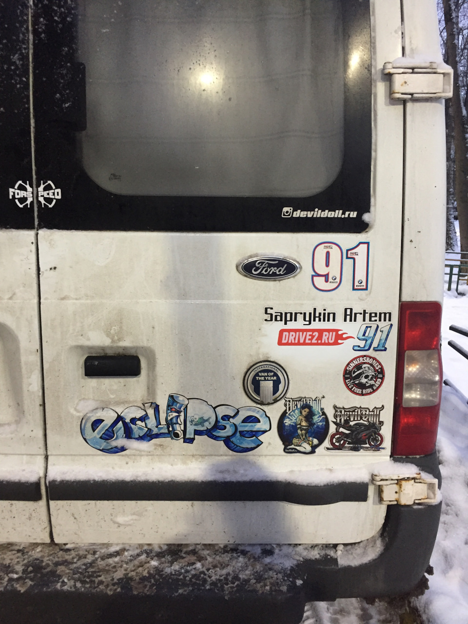 Наклейки DRIVE2 — Ford Transit (7G), 2,2 л, 2007 года | просто так | DRIVE2