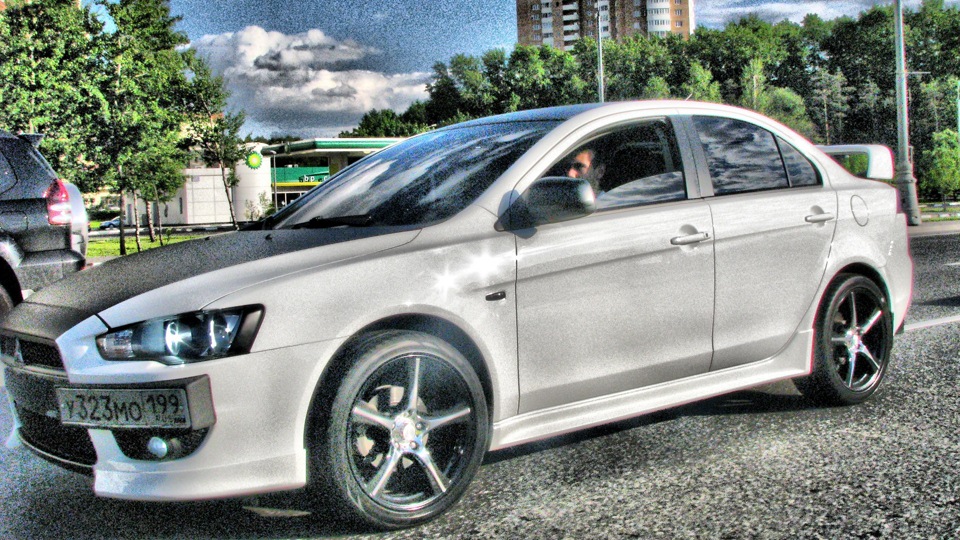 Crash тесты разных авто — Mitsubishi Lancer X, 2 л, 2008 года тест