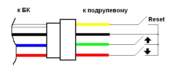 Схема подключения подрулевого переключателя