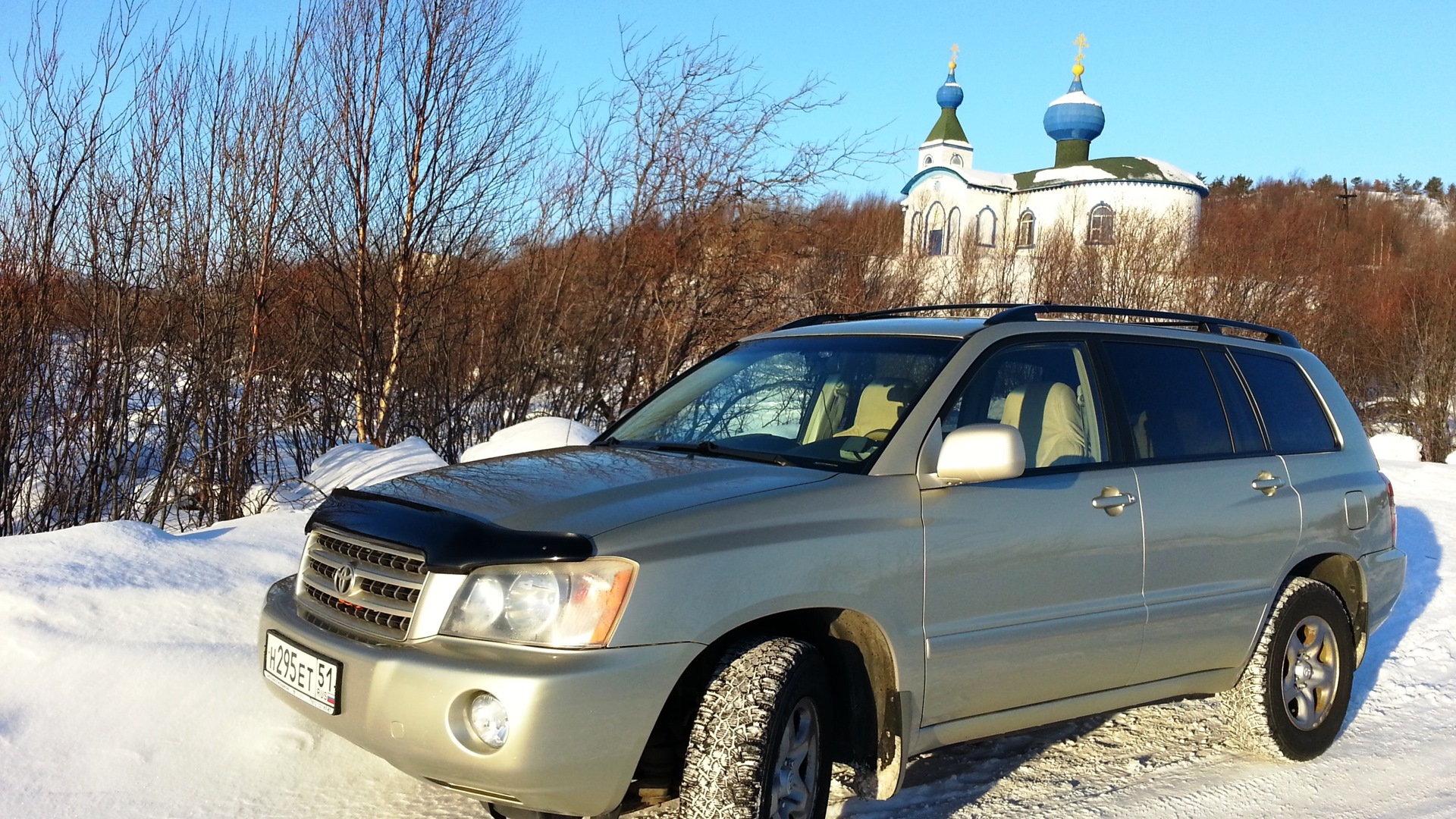 Toyota Highlander (XU20) 2.4 бензиновый 2002 | золотистый на DRIVE2